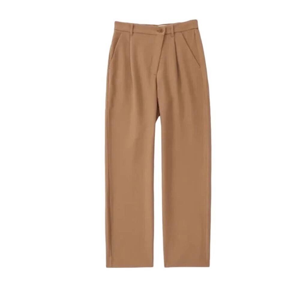 Abercrombie & Fitch Criss Cross Tailored Relaxed Straight Pants